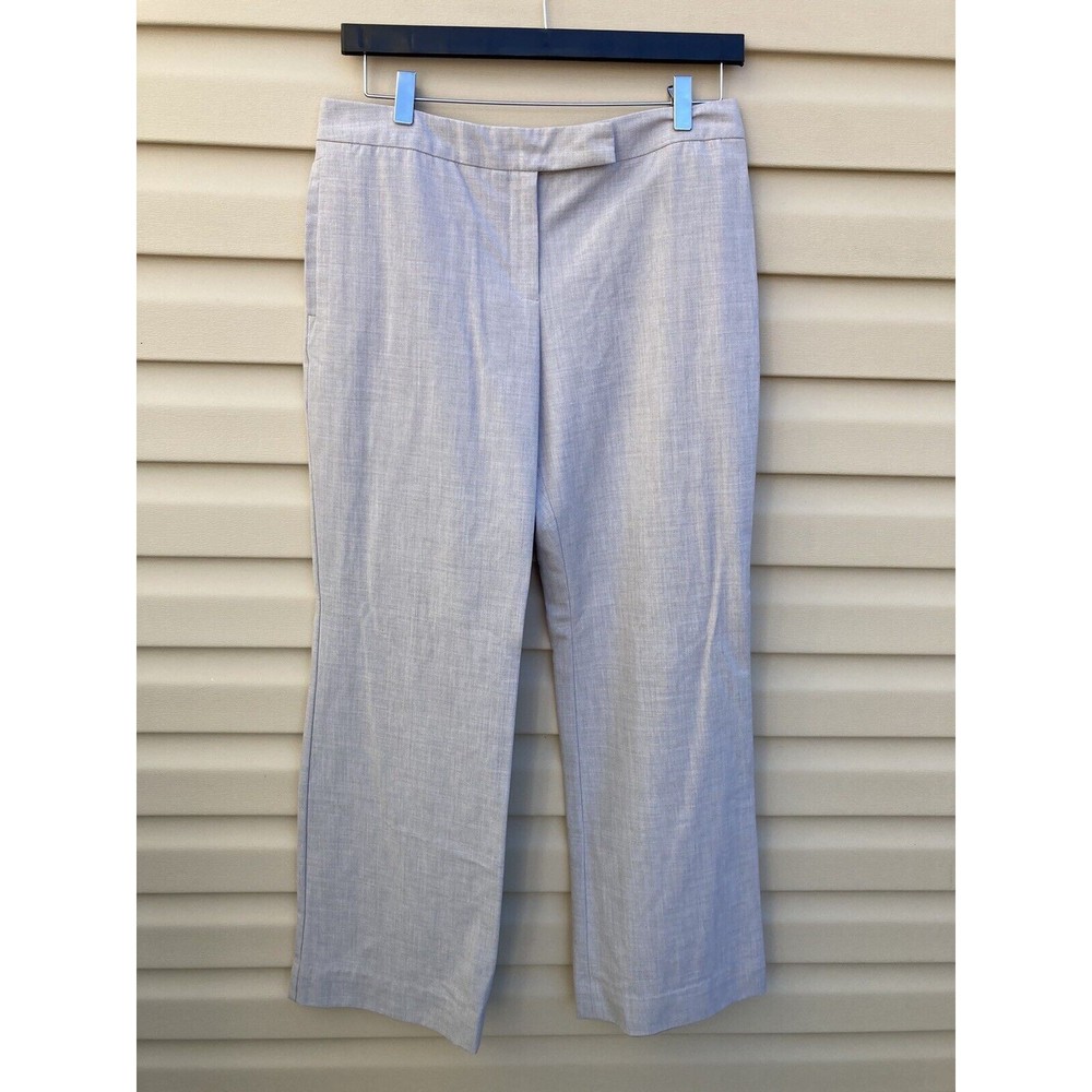 Issac Mizrahi forTarget Women Pants 8 Light Gray Mid Rise Bootcut Career Trouser